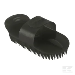 Tűs fésű fekete műanyag