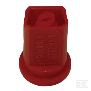 Légbeszívásos, lapos sugarú fúvóka  AirMix OC 80° piros