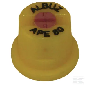 Lapossugarú fúvóka APE 80° sárga kerámia