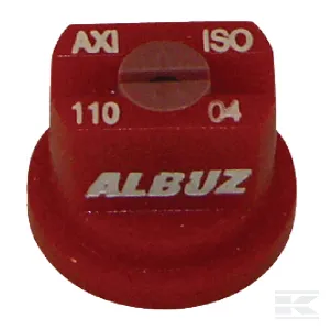 Lapossugarú fúvóka AXI 110° piros kerámia