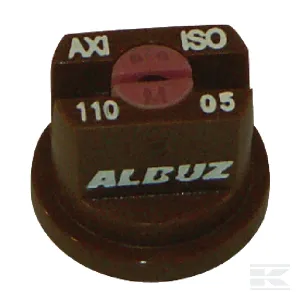 Lapossugarú fúvóka AXI 110° barna kerámia