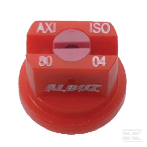 Lapossugarú fúvóka AXI 80° piros kerámia