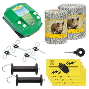 Villanypásztor alapcsomag vadállatoknak, 1500 m, 4,5 Joule