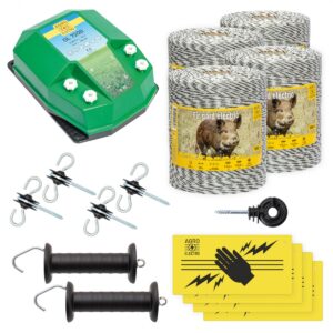 Villanypásztor alapcsomag vadállatoknak, 4000 m, 7,2 Joule