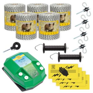 Villanypásztor alapcsomag vadállatoknak, 5000 m, 7,2 Joule