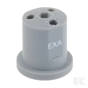 Lapos sugarú fúvóka EXA 3 lyukú szürke