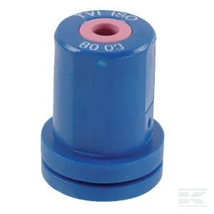 Üreges kúpos szórásképű injektorfúvóka TVI 80°, kék, kerámia