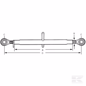 Felső függesztőkar 248, 3/4" cat.0/0