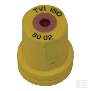 Üreges kúpos szórásképű injektorfúvóka TVI 80°, sárga, kerámia