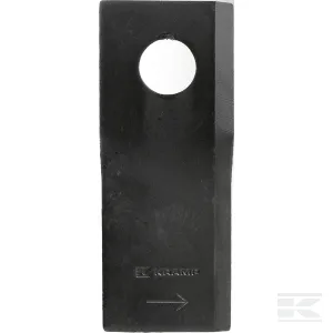 Kaszapenge bal 115x48x4 mm, Ø19 mm-es furat