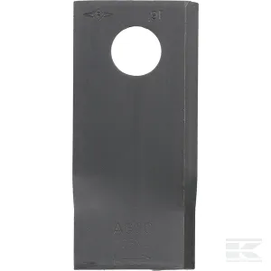 Kaszapenge bal 106x48x4 mm, Ø19 mm-es furat