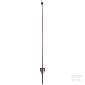 Ovális acéloszlop, 106 cm, fém szemmel, 10 db