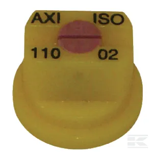 Lapossugarú fúvóka AXI 110° sárga kerámia