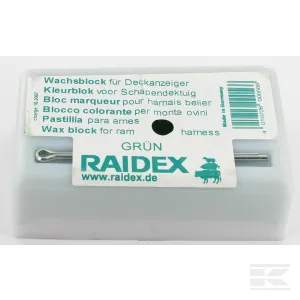 Vaxoló tömb Raidex fém zöld